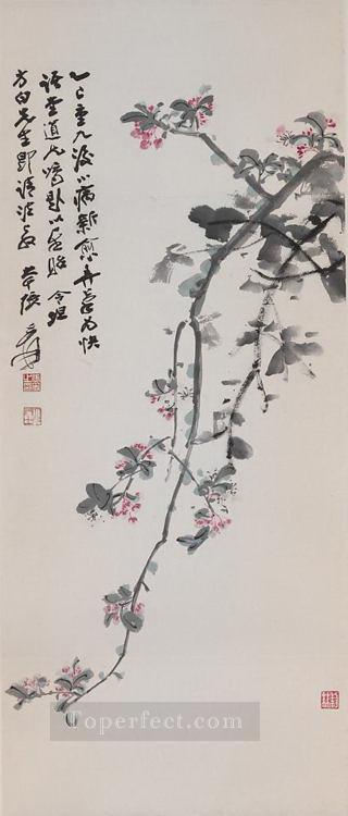 Chang dai chien crabapple blossoms 1965 old China ink Oil Paintings